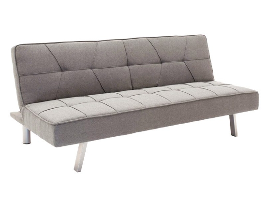 Καναπές-κρεβάτι Travis pakoworld 3θέσιος ύφασμα γκρι 175x83x74εκ