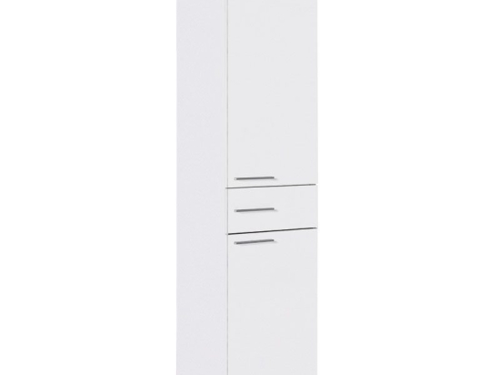 Ντουλάπι-στήλη Chad pakoworld με συρτάρι λευκό gloss 45x40x187εκ