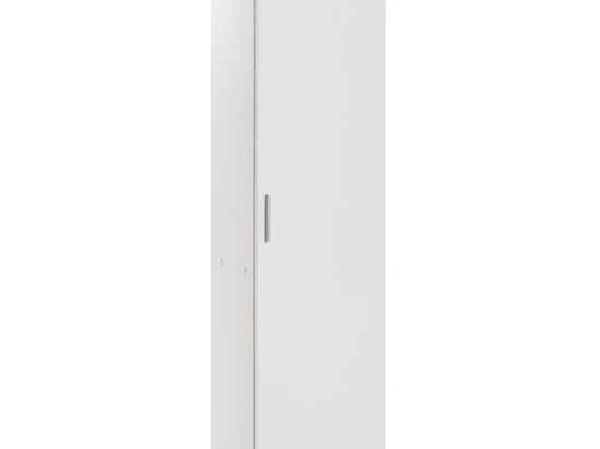 Ντουλάπι-στήλη Chad1 pakoworld λευκό gloss 45x32x169εκ