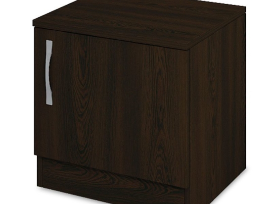 Κομοδίνο Deco pakoworld με ένα ντουλάπι χρώμα wenge 40x35,5x41εκ