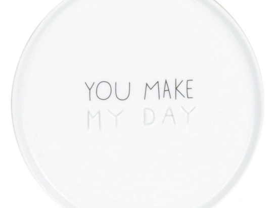 Πιάτο Γλυκού You Make My Day LBTRD0016530 Φ11cm White Raeder Πορσελάνη