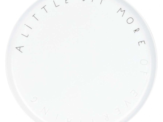 Πιάτο A Little Bit More Of Everything LBTRD0016531 Φ20x1,5cm White-Black Raeder Πορσελάνη