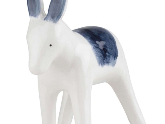 Διακοσμητικό Με Μαγνήτη Director Donkey LBTRD0015049 10x4,5x10cm White-Blue Raeder Κεραμικό