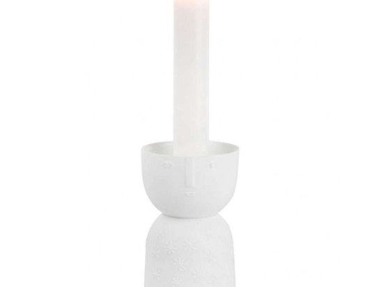 Κηροπήγιο Stella LBTRD0016458 6x10cm White Raeder Πορσελάνη