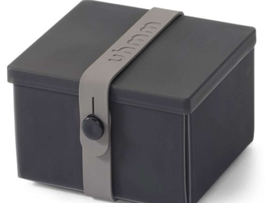 Δοχείο Φαγητού Νο2 LBTUHM981269 10x12x7cm Black-Grey Uhmm Σιλικόνη, Πολυπροπυλένιο