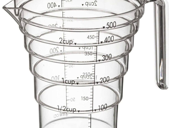 Μεζούρα Large LBTYMZK2547 14,5x11x12cm 500ml Clear-Black Yamazaki Tritan