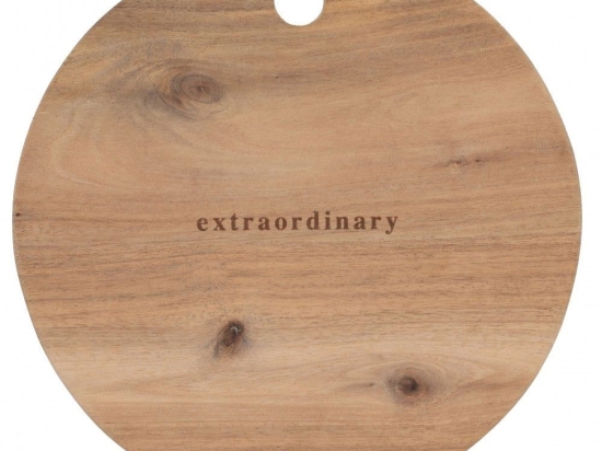 Πλατώ Σερβιρίσματος Extraordinery LBTRD0015375 24x2cm Natural Raeder Ξύλο