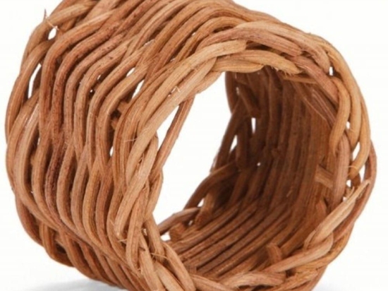 Δαχτυλίδια Πετσέτας (Σετ 6Τμχ) LBTAH-MS21092 Φ6x4,5cm Brown Andrea House Rattan