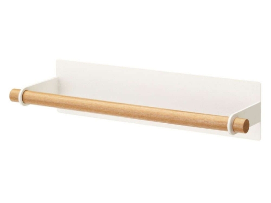 Βάση Χαρτιού Κουζίνας Μαγνητική LBTYMZK2567 32x8,5x6cm White-Natural Yamazaki Ατσάλι,Ξύλο