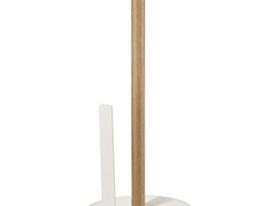 Βάση Χαρτιού Κουζίνας Tosca LBTYMZK7819 11x11x26,5cm Natural-White Yamazaki Ατσάλι,Ξύλο