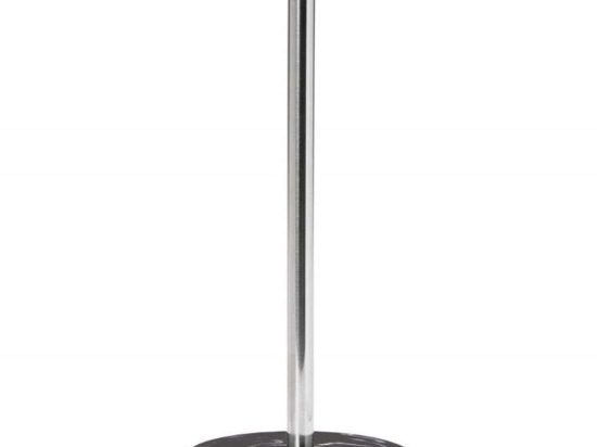 Βάση Χαρτιού Κουζίνας Black Marble LBTAH-CC21067 Φ13,5x34,5cm Black-Silver Andrea House Ατσάλι,Polyresin