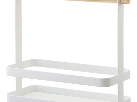 Βάση Οργάνωσης Για Λαδόξιδο LBTYMZK2420 24x10x20cm Natural-White Yamazaki Ατσάλι,Ξύλο