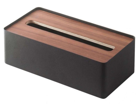 Κουτί Για Χαρτομάντηλα LBTYMZK7729 26x13x8,2cm Black-Brown Yamazaki Ατσάλι,Ξύλο