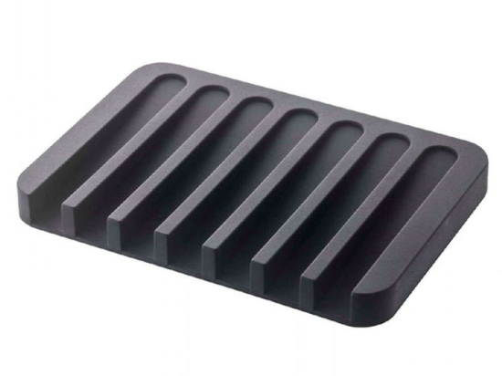 Σαπουνοθήκη Flow Self LBTYMZK7398 11,5x8x1cm Black Yamazaki Σιλικόνη