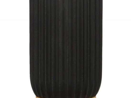 Ποτηροθήκη LBTAH-BA72043 Φ7,5x11cm Black-Natural Andrea House Polyresin,Ξύλο