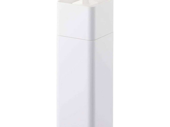 Δοχείο Κρεμοσάπουνου Push LBTYMZK5213 5,5x5,5x18,5cm 250ml White Yamazaki Σιλικόνη, Πολυπροπυλένιο