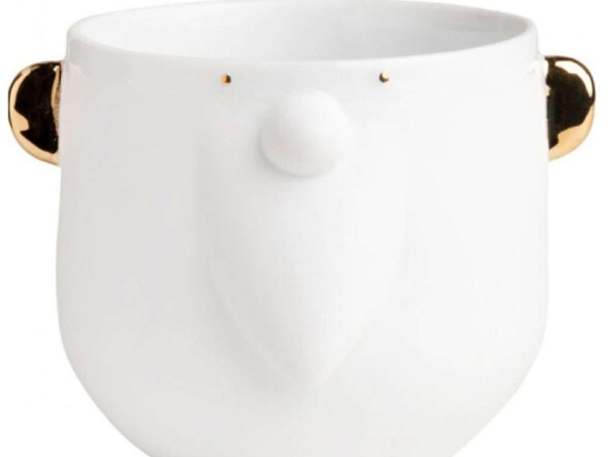 Κούπα Santa LBTRD0090102 Φ9,5x8,5cm White-Gold Raeder