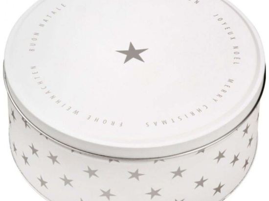Μπισκοτιέρα Merry Christmas LBTRD0090032 17x7,5cm White-Silver Raeder