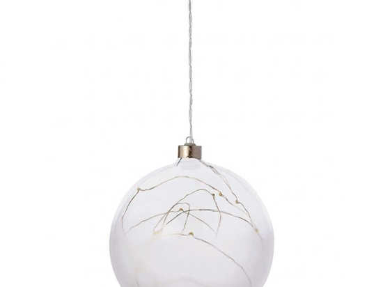 Χριστουγεννιάτικη Μπάλα Με Led Frozen LBTRD0089619 Φ14cm White Raeder