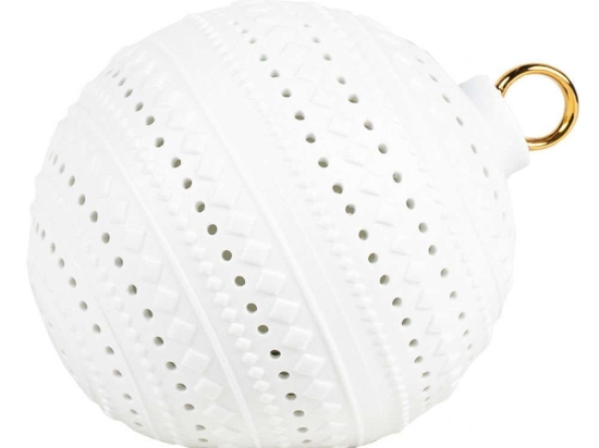 Χριστουγεννιάτικο Διακοσμητικό Wonder Sphere Led LBTRD0090302 13,7x11x10,5cm White-Gold Raeder