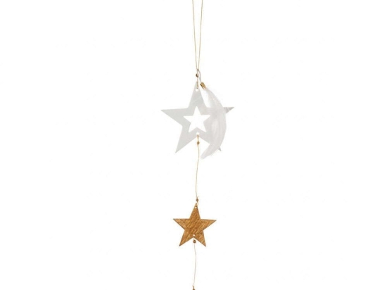 Στολίδι Χριστουγεννιάτικο Golden Star LBTRD0089391 18cm White-Gold Raeder