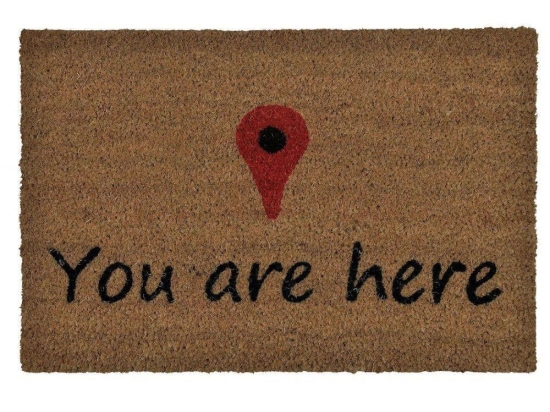 Πατάκι Εισόδου You Are Here LBTAH-AX69346 40x60cm Multi Andrea House 40Χ60