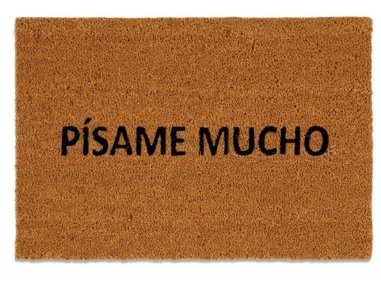 Πατάκι Εισόδου Pisame Mucho LBTAH-AX71029 40x60cm Brown-Black Andrea House 40Χ60