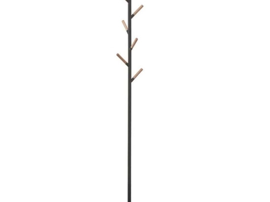 Καλόγερος Plain YMZK2815 28x28x177cm Black Yamazaki Ατσάλι,Ξύλο