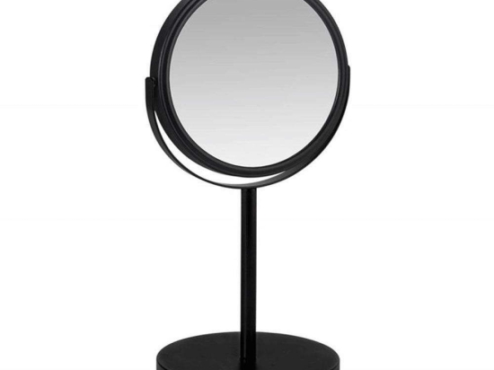 Καθρέπτης Επιτραπέζιος AH-BA23026 18,5x15x34,5cm Black Andrea House Μέταλλο,Γυαλί