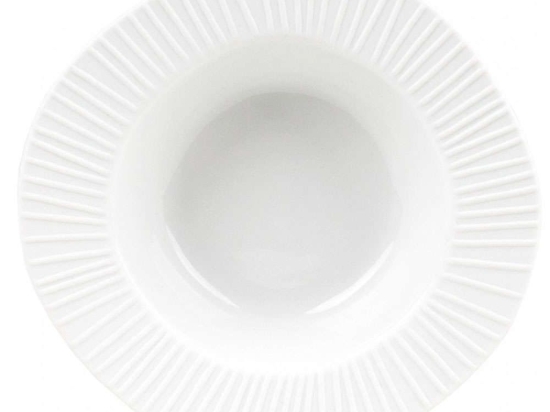 Ντιπάκι Lines RD0016202 Φ12x3,5cm White Raeder Πορσελάνη