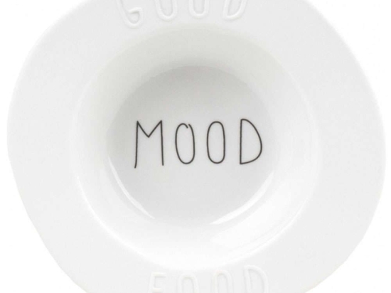 Ντιπάκι Good Mood Food RD0016205 Φ12x3,5cm White-Black Raeder Πορσελάνη