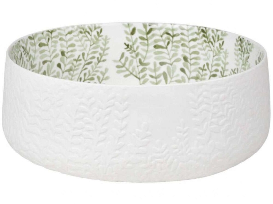 Σαλατιέρα Mix & Match RD0015074 Φ28x10,5cm White-Green Raeder Large Πορσελάνη