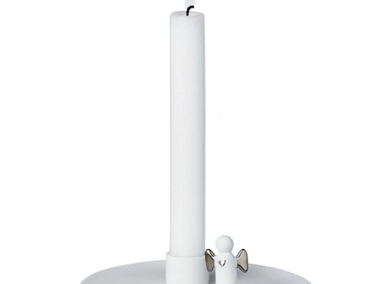 Κηροπήγιο Angel's Light Silver RD0012166 14cm White-Silver Raeder Πορσελάνη