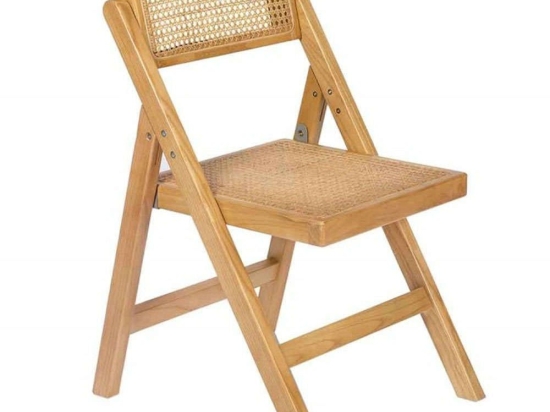 Καρέκλα Πτυσσόμενη Elm AH-MU23006 40x43x82cm Natural Rattan,Ξύλο