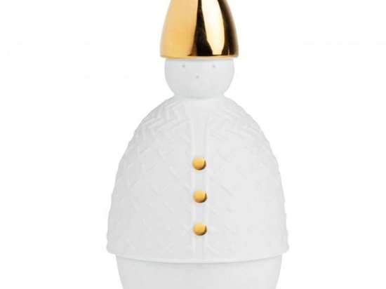 Διακοσμητικό Χριστουγεννιάτικο Santa RD0090448 6x13cm White-Gold Raeder