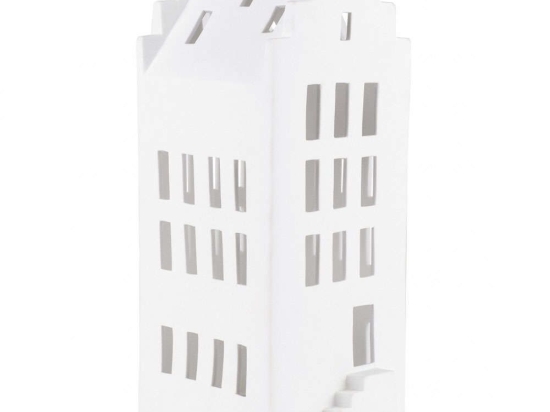 Κηροπήγιο Για Ρεσώ Lighthouse Gable Roof RD0090337 11,5x15,5x31,5cm White Raeder Πορσελάνη