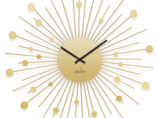 Ρολόι Τοίχου Brielle ACCTIM29648 50x3cm Brass Acctim Μέταλλο
