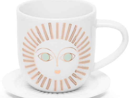 Φλυτζάνι Espresso Με Πιατάκι Rosaly RD0051491 5,7x6cm Multi Raeder Πορσελάνη