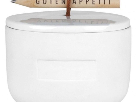 Βάζο Αποθήκευσης Gutten Appetit RD0016315 10x6,5cm White Raeder Πορσελάνη,Φελλός