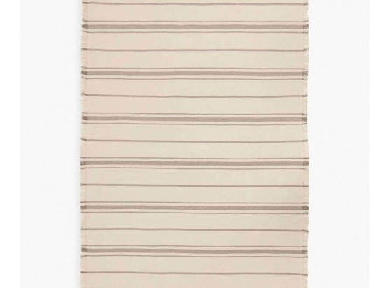 Ριχτάρι Sorento CASORE180CRU Taupe-Ecru Calma House Διθέσιο 180x260cm 100% Βαμβάκι