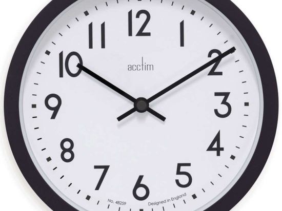 Ρολόι Τοίχου Elstow ACCTIM22843 20x4,2cm Black Acctim Πλαστικό