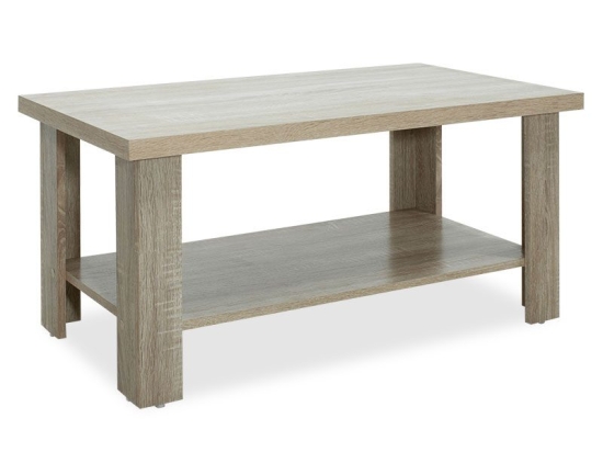 Τραπέζι σαλονιού RIANO pakoworld χρώμα sonoma 89,5x49,5x42,5εκ