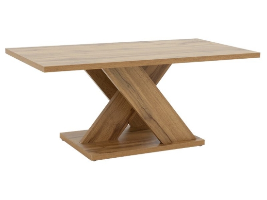 Τραπέζι σαλονιού Solange pakoworld χρώμα sonoma 110x55x47.5εκ