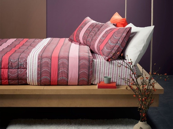Παπλωματοθήκη Puffy Line U1 9307056 Σετ 4τμχ Rosa Bassetti Υπέρδιπλo 250x210cm 100% Βαμβάκι