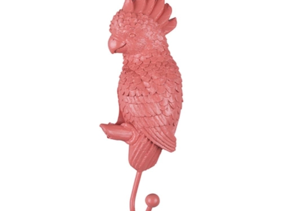 Κρεμάστρα PT3497CP Cockatoo Coral Pink Present Time Πολυρεσίνη