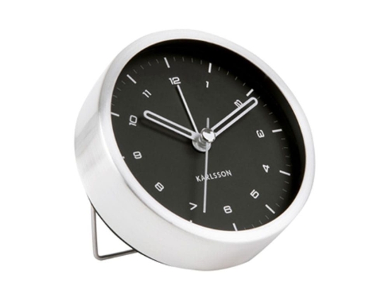 Ρολόι Επιτραπέζιο - Ξυπνητήρι KA5845SI Tinge Steel White-Silver Karlsson Μέταλλο