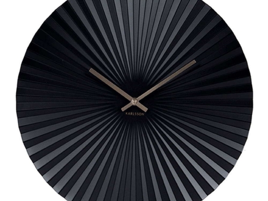 Ρολόι Τοίχου KA5657BK Sensu D40cm Steel Black Karlsson Μέταλλο