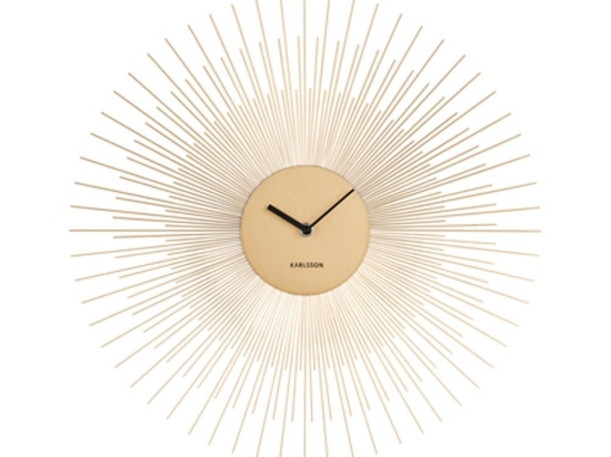 Ρολόι Τοίχου KA5818GD Peony Large D.60cm Gold Karlsson Μέταλλο