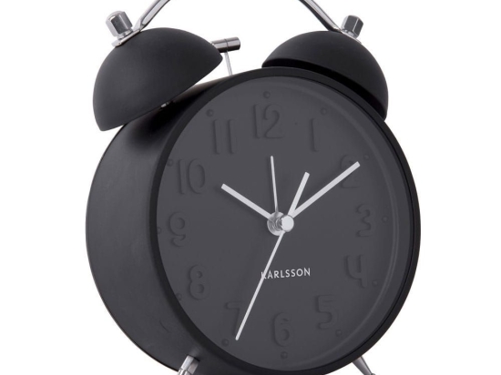 Επιτραπέζιο Ρολόι - Ξυπνητήρι KA5784BK Iconic Black Karlsson Μέταλλο