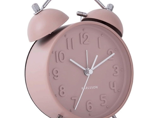 Επιτραπέζιο Ρολόι - Ξυπνητήρι KA5784PI Iconic Pink Karlsson Μέταλλο